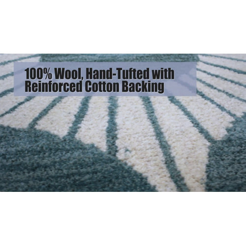 Wade Logan® Hemmer Hand Tufted Wool Abstract Rug & Reviews Wayfair